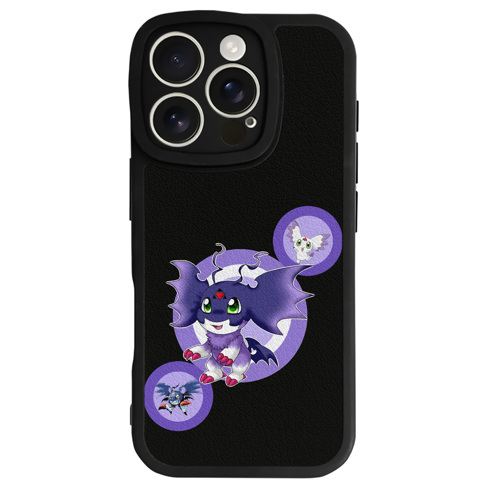 （画像用） Digimon デジタルモンスター/デジモン 【iPhone 16シリーズ対応】シリコンスマホケース（レザー調） 材質：シリコン